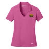 Nike Golf Ladies Dri-FIT Vertical Mesh Polo - Pink Fire: Click to Enlarge