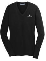 Black Ladies V-Neck Sweater: Click to Enlarge