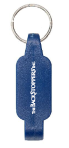 Blue BackStoppers Plastic Bottle Opener Keychain: Click to Enlarge
