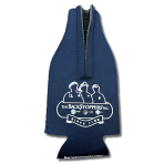 Koozie Zip-up Bottle Cooler - Navy: Click to Enlarge