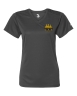 Badger - B-Core Womens V-Neck Tee - Graphite: Click to Enlarge