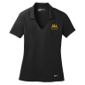 Nike Golf Ladies Dri-FIT Vertical Mesh Polo - Black: Click to Enlarge