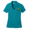 Nike Golf Ladies Dri-FIT Vertical Mesh Polo - Blustery: Click to Enlarge