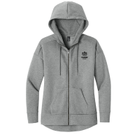 District® Women’s Perfect Weight® Fleece Drop Shoulder Full-Zip Hoodie: Click to Enlarge