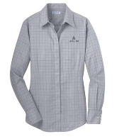 Red House Ladies Windowpane Plaid Non-Iron: Click to Enlarge