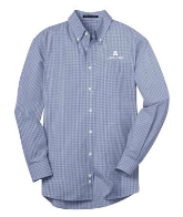 Port Authority Plaid Pattern Shirt - Navy: Click to Enlarge