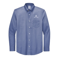 Brooks Brothers Mens Wrinkle-Free Stretch Pinpoint Shirt: Click to Enlarge