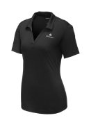 Ladies PosiCharge Tri-Blend Whicking Polo: Click to Enlarge